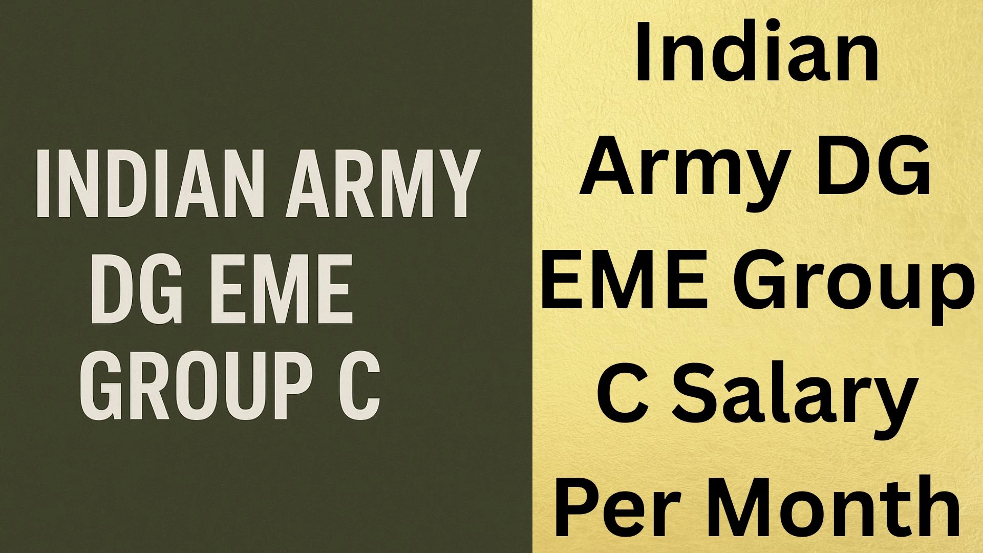 Indian Army DG EME Group C Salary Per Month 2025: Pay Scale, Grade Pay and In-Hand Salary